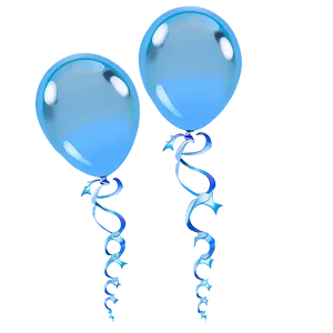 Misty Blue Balloons PNG Vhl35 PNG