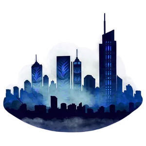 Misty Cityscape PNG 37
