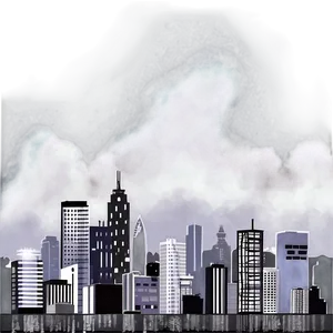 Misty Cityscape PNG 77 PNG