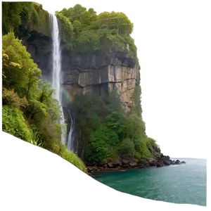 Misty Cliffside View Png Uuu62 PNG image