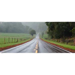 Misty Country Road PNG Gky PNG