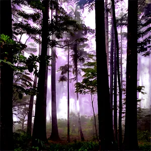 Misty Forest Morning Png Ggl40 PNG image