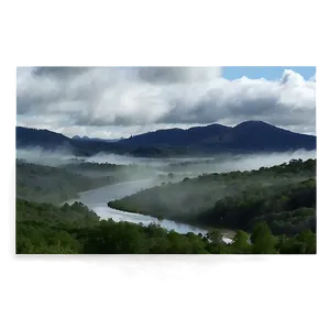 Misty Landscape PNG 05242024