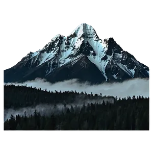 Misty Mountain Range Photo PNG Lml
