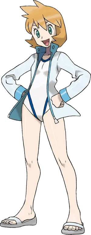 Misty Pokemon Character Pose PNG image