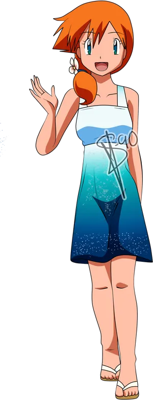 Misty Pokemon Character Wave Dress
