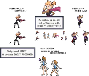 Misty Pokemon Ninja Sprites PNG image