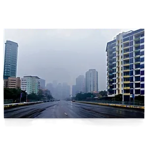 Misty Rain In The City Png Kiu PNG image