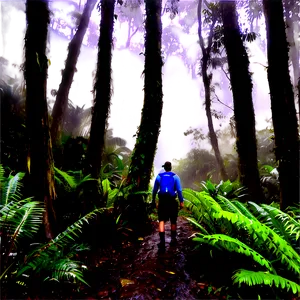 Misty Rainforest Trek Png 35 PNG image