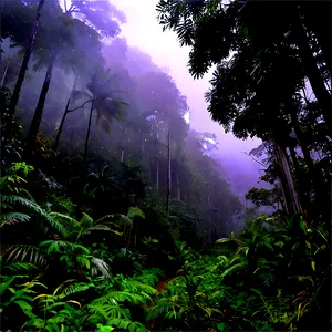 Misty Rainforest Trek Png Cly73 PNG image