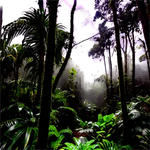 Misty Rainforest Trek PNG Mse38 PNG