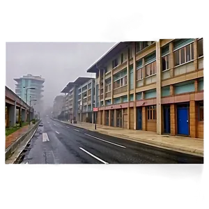 Misty Urban Streets Png Gfb52 PNG image