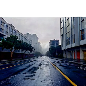 Misty Urban Streets Png Rxp PNG image