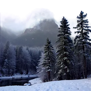 Misty Winter Landscape PNG 05242024 PNG
