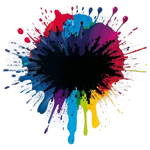 Mixed Colors Paint Splatter Png Yvh PNG image