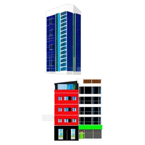 Mixed-use Buildings Composition Png 41 PNG image