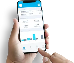 Mobile Accounting App Dashboard PNG image