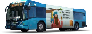 Mobile Banking Advertisedon Bus