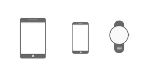 Mobile Devices Vector Illustration PNG image