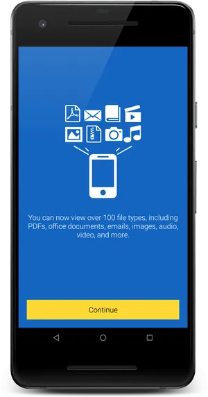 Mobile File Viewer App Screen PNG image