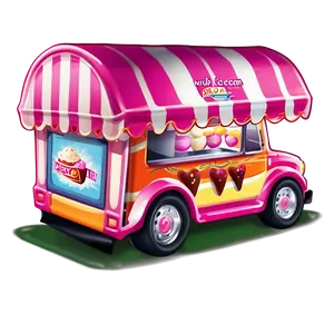 Mobile Ice Cream Shop Truck PNG Xqj PNG