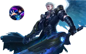 Mobile Legends Hero Alucard Skin PNG image