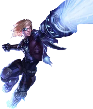 Mobile Legends Hero Saber Regulator Skin PNG image