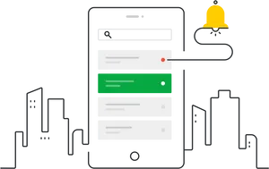 Mobile Notifications Concept PNG image