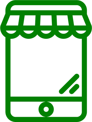 Mobile Online Shopping Icon