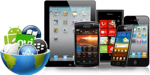 Mobile Operating Systemsand Devices PNG image