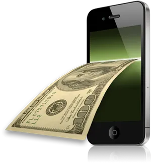 Mobile Payment Digital Cash Concept PNG image