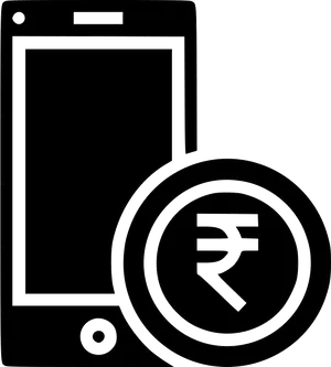 Mobile Payment Indian Rupee Symbol PNG image