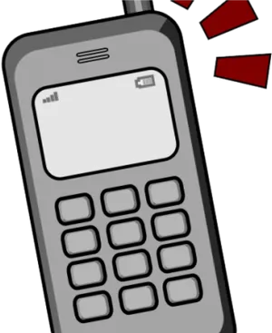 Mobile Phone Clipart Graphic PNG image