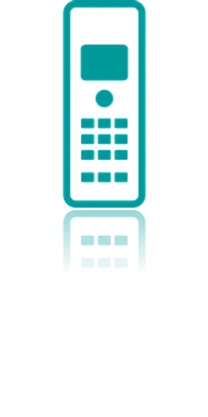 Mobile Phone Icon Black Background