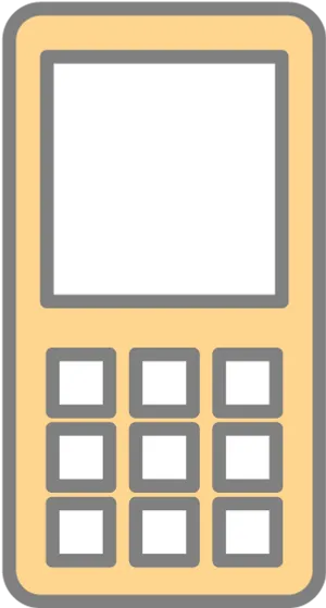 Mobile Phone Icon Graphic PNG