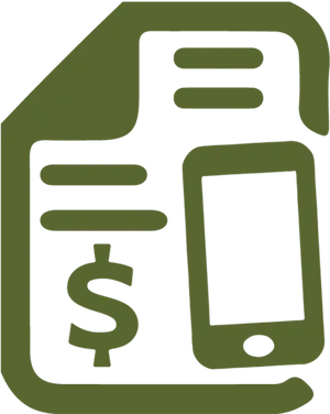 Mobile Price Tag Icon PNG image