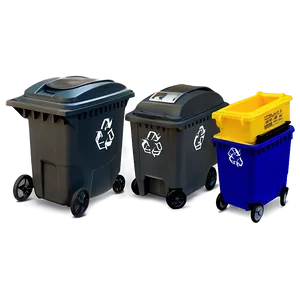 Mobile Recycling Bin PNG 34