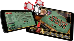 Mobile Roulette Gaming Experience PNG