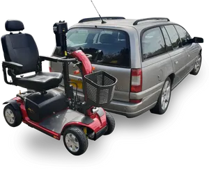 Mobility Scooterand Station Wagon PNG image