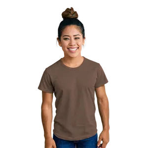 Mocha Brown Blank Shirt PNG 21 PNG