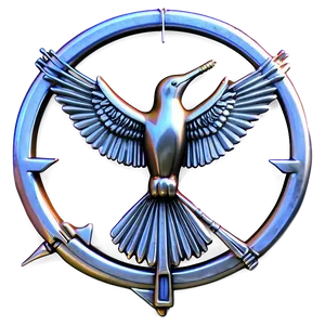 Mockingjay In Silver PNG Qtg71