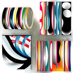 Modern Abstract Shapes Illustration Png Veg PNG image