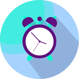 Modern Alarm Clock Graphic PNG image