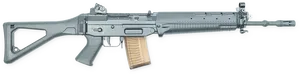 Modern Assault Rifle Isolated PNG image