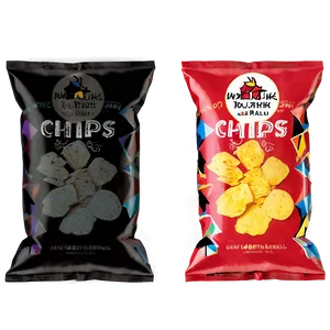 Modern Bag Of Chips PNG 30