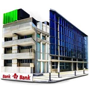 Modern Bank Building Png Hbx PNG image