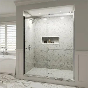 Modern Bathroom Shower Design PNG image
