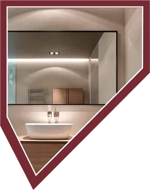 Modern Bathroom Vanity Design PNG image