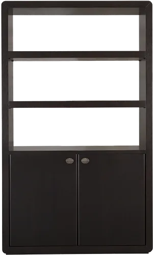 Modern Black Bookshelfwith Cabinet