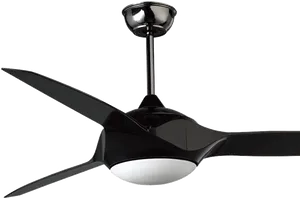 Modern Black Ceiling Fan